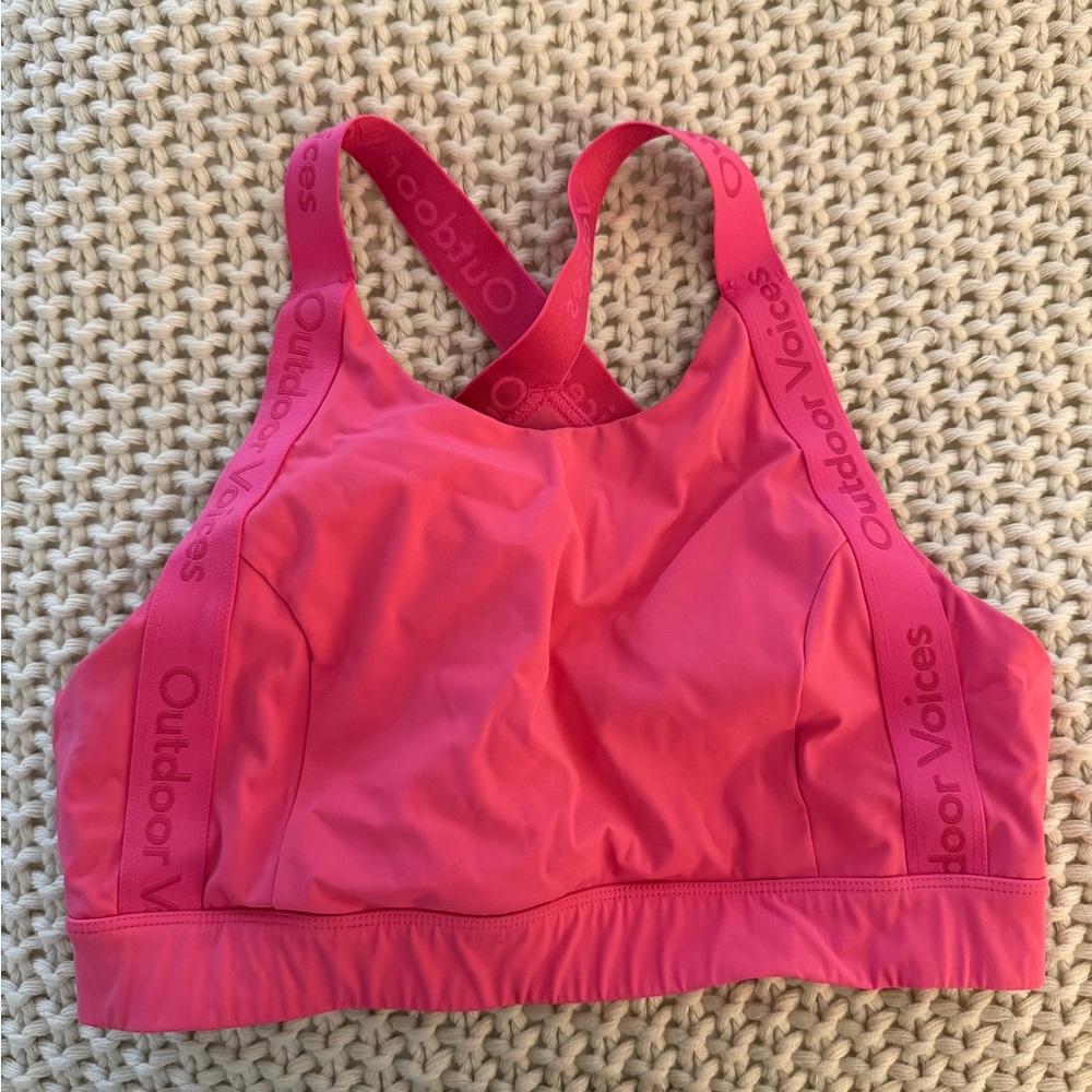 Outdoor Voices Coral Bikini Top